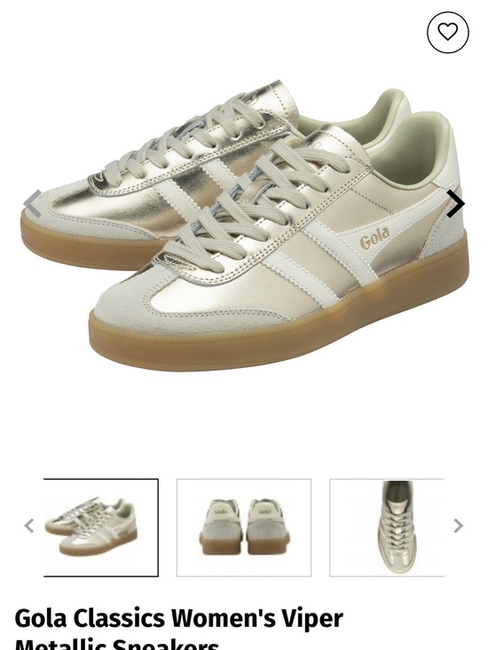 Gola Shoes - Gola Viper Metallic Sneakers NIB